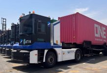 Oman’s Sohar Ports debuts electric terminal trucks at its container terminal Sohar Port Westwell Electric Truck