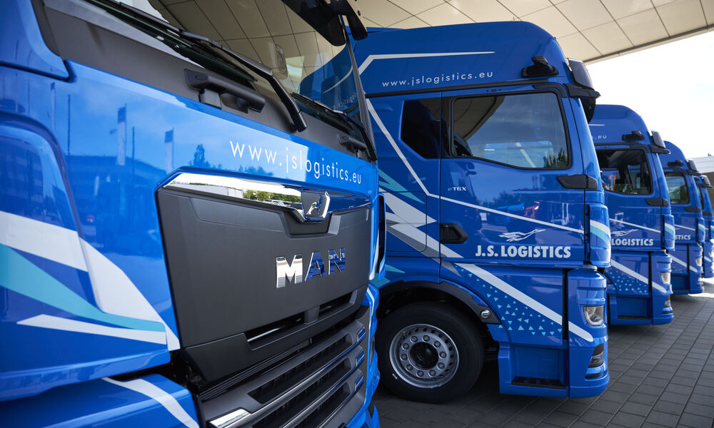 MAN E logistics transport trucks